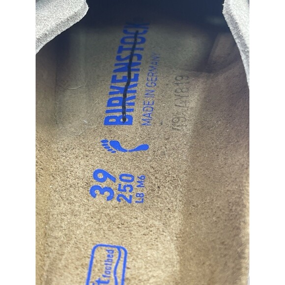 Birkenstock Boston Clogs Shoes Unisex Taupe Suede Casual Size EU 39 US 8 New - Picture 8 of 8